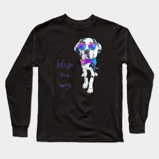 Harlequin Great Dane Puppy Long Sleeve T-Shirt